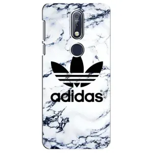 Чехлы Адидас для Nokia 7 2018, 7.1 (AlphaPrint) (Адидас на мраморе)