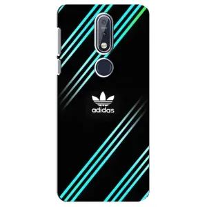 Чехлы Адидас для Nokia 7 2018, 7.1 (AlphaPrint) (Адидас с полосами)