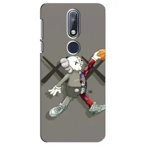 Чехлы для Nokia 7 2018, 7.1 - Bearbrick Louis Vuitton (PREMIUMPrint) (Беарбрик Джордан)