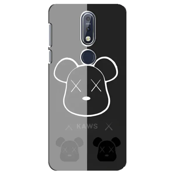 Чехол с принтом «БеарБрик глаза» для Nokia 7.1 (2018)