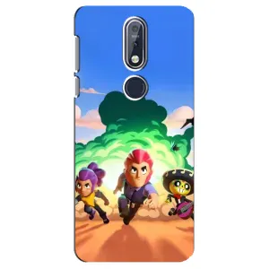 Чехол для Nokia 7 2018, 7.1 Бравл Старс (VPrint) (Бравел Старс)