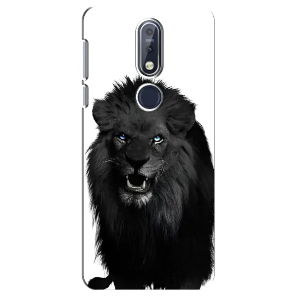 Чохол з принтом «Чорний ЛЕВ» для Nokia 7.1 (2018)