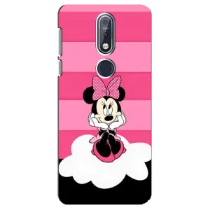 Эксклюзивный чехол для Nokia 7 2018, 7.1 (AlphaPrint - Мультяшные) (Девочка Maus)