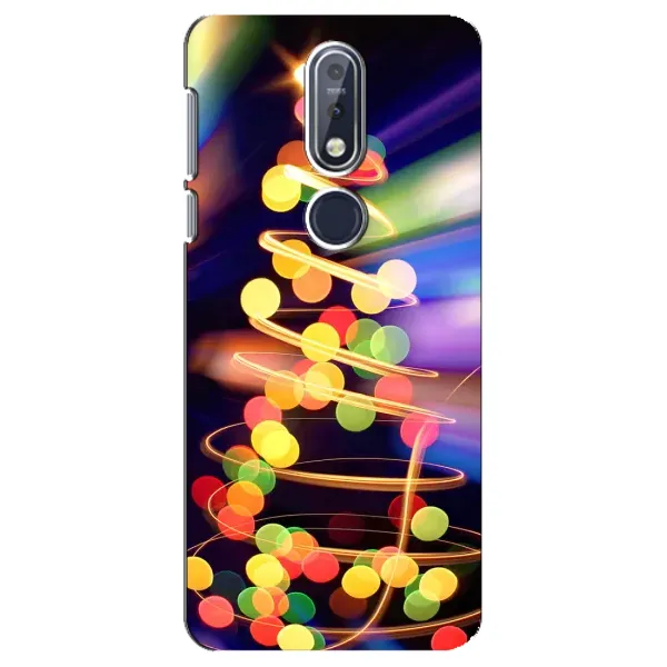 Чохол з принтом «Ялинка в огоньках» для Nokia 7.1 (2018)