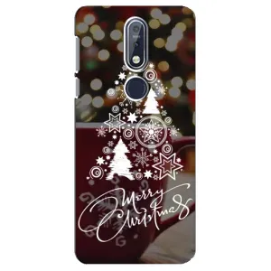 Різдвяні Чохли для Nokia 7 2018, 7.1 (VPrint) (Ялинка яскрава)