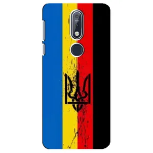 Украинские Чехлы для Nokia 7 2018, 7.1 с картинкой УПА (AlphaPrint) (Флаг УПА)