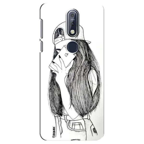 Чехол с принтом «Фото девочки» для Nokia 7.1 (2018)