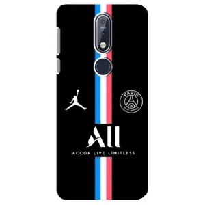 Чохли PSG для Nokia 7 2018, 7.1 (AlphaPrint) (футболка ПСЖ)