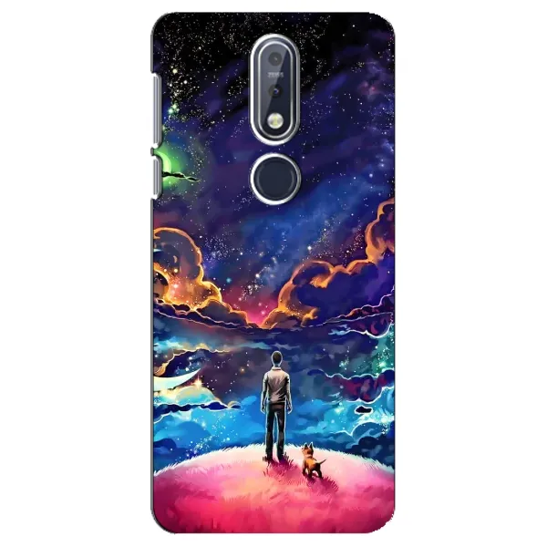 Чехол с принтом «Галактический вид» для Nokia 7.1 (2018)