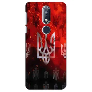 Украинские Чехлы для Nokia 7 2018, 7.1 с картинкой УПА (AlphaPrint) (ГЕРБ УПА)