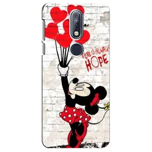Чехол Disney Mouse Nokia 7 2018, 7.1 (PREMIUMPrint) (Heart Minni)