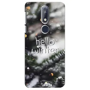 Новогодние, Праздничные Чехлы для Nokia 7 2018, 7.1 - 2024 год (Hello winter)