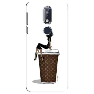 Чохли Луі Вітон для Nokia 7 2018, 7.1 (AlphaPrint - LOUIS VUITTON) (кава LOUIS VUITTON)