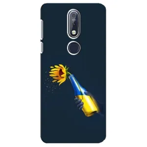 Чехол для Патриота Украины Nokia 7 2018, 7.1 - (AlphaPrint) (Коктейль молотова)