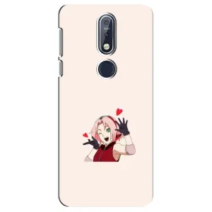 Чехлы Персонажи Аниме Наруто для Nokia 7 2018, 7.1 (AlphaPrint) (Лайк Сакура)