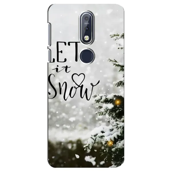 Чохол з принтом «Let it snow» для Nokia 7.1 (2018) Чохол з принтом «Let it snow» для Nokia 7.1 (2018)