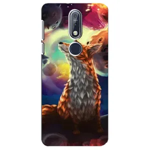 Чохли з картинкою Лисичка для Nokia 7 2018, 7.1 (VPrint) (Лисичка в космосі)