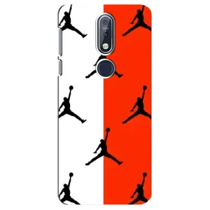 Чехлы для Nokia 7 2018, 7.1 - с картинкой JORDAN (AlphaPrint) (Лого Джордан)