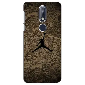 Чехлы для Nokia 7 2018, 7.1 - с картинкой JORDAN (AlphaPrint) (Logo Jordan)