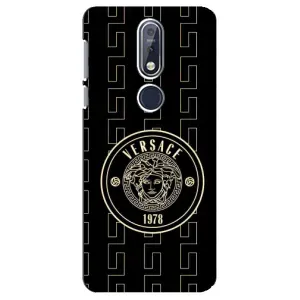 Чехлы VERSACE для Нокиа 7 2018, 7.1 (PREMIUMPrint) (Лого Версаче)
