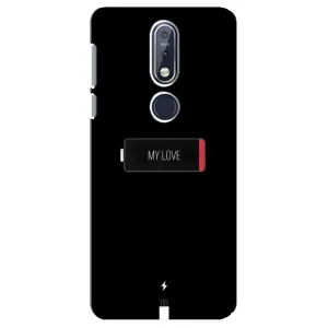 Чехлы для любимой на Нокіа 7.1 (VPrint) (Love battery)