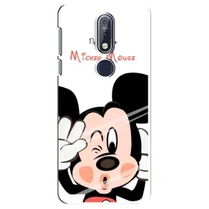 Эксклюзивный чехол для Nokia 7 2018, 7.1 (AlphaPrint - Мультяшные) (Маус Микки)