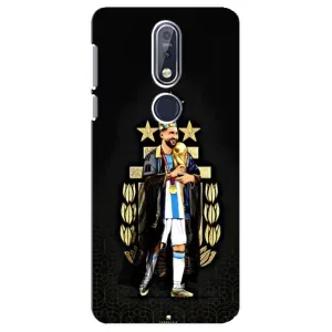 Чехлы для Nokia 7 2018, 7.1 (Leo чемпион) (AlphaPrint) (Месси Король)