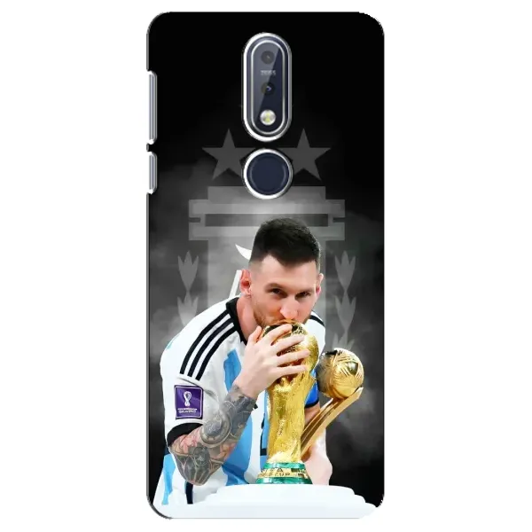 Чехол с принтом «Месси Чемпион» для Nokia 7.1 (2018)