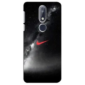 Чехол для Nokia 7 2018, 7.1 - с принтом Найк (AlphaPrint) (Найк красный)