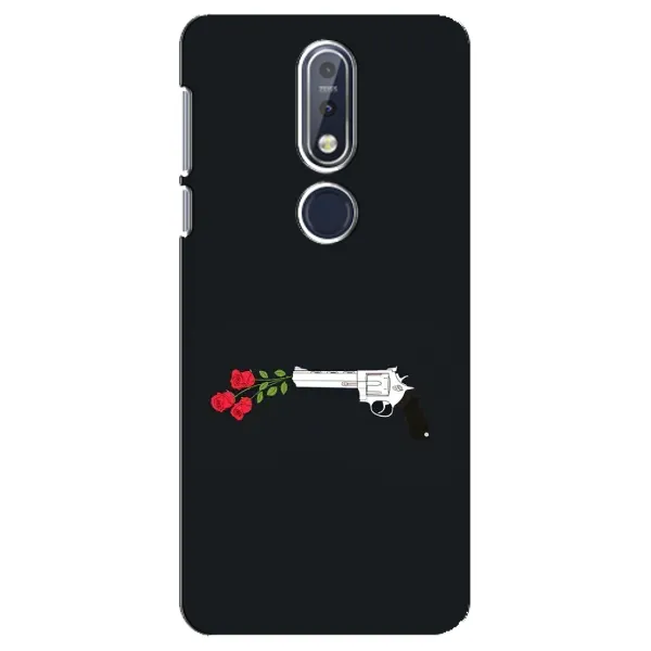 Чехол с принтом «Неожиданные цветы» для Nokia 7.1 (2018)