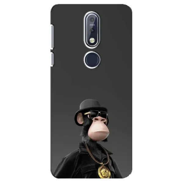 Чохол з принтом «Мавпа NFT» для Nokia 7.1 (2018)