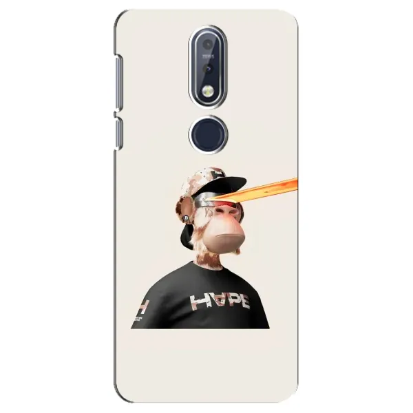 Чохол з принтом «мавпа NFT в окулярах» для Nokia 7.1 (2018)