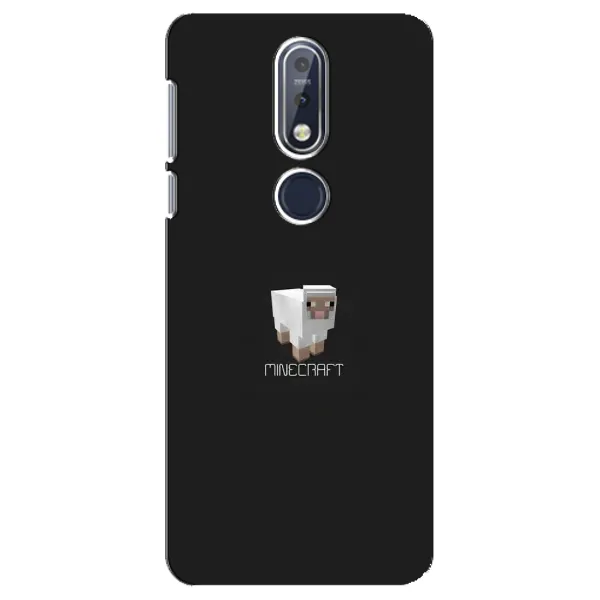 Чохол з принтом «Овечка Майнкрафт» для Nokia 7.1 (2018)