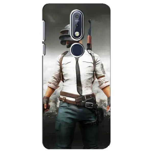 Чехол с принтом «Пабг мен» для Nokia 7.1 (2018)
