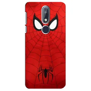 Чехол с человеком пауком для Nokia 7 2018, 7.1 - (AlphaPrint) (Паук (Марвел))