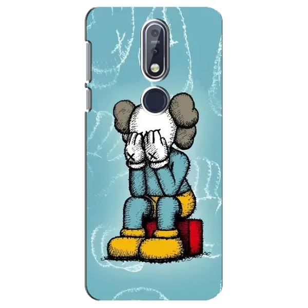 Чехол с принтом «Плач Bearbrick» для Nokia 7.1 (2018)