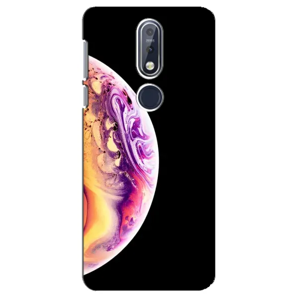 Чехол с принтом «Планета Айфон» для Nokia 7.1 (2018)