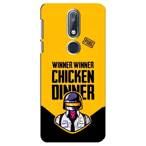 Чехол с принтом «Pubg шлем» для Nokia 7.1 (2018)