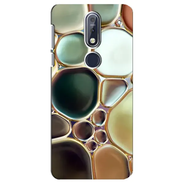 Чехол с принтом «Радужный Мрамор» для Nokia 7.1 (2018)