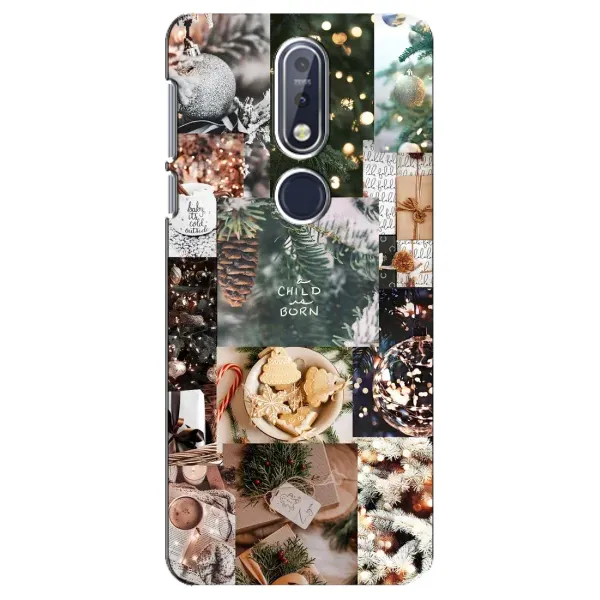 Чохол з принтом «Різдвяний колаж» для Nokia 7.1 (2018) Чохол з принтом «Різдвяний колаж» для Nokia 7.1 (2018)