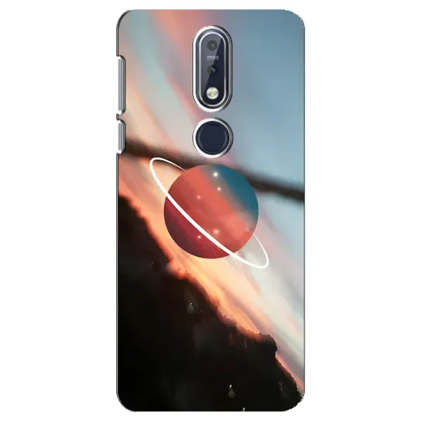 Чехол с принтом «Сатурн» для Nokia 7.1 (2018)