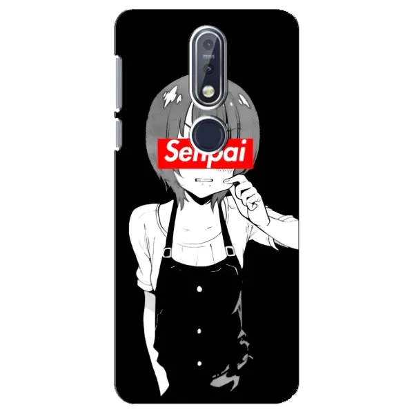 Чехол с принтом «Senpai» для Nokia 7.1 (2018)