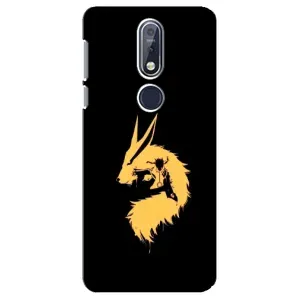 Naruto Anime Чохли для Нокіа 7.1 (AlphaPrint) (силует Курама Наруто)