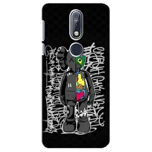 Чехлы для Nokia 7 2018, 7.1 - Bearbrick Louis Vuitton (PREMIUMPrint) (Стиль Bearbrick)