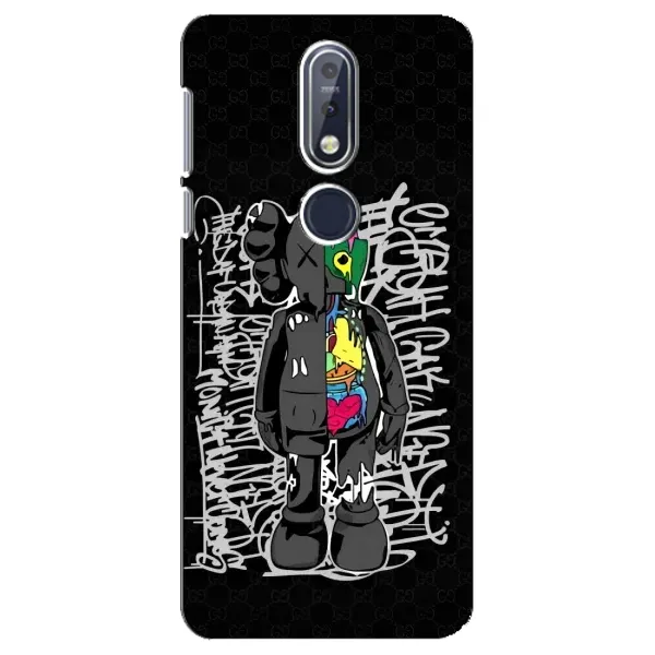 Чехол с принтом «Стиль Bearbrick» для Nokia 7.1 (2018)