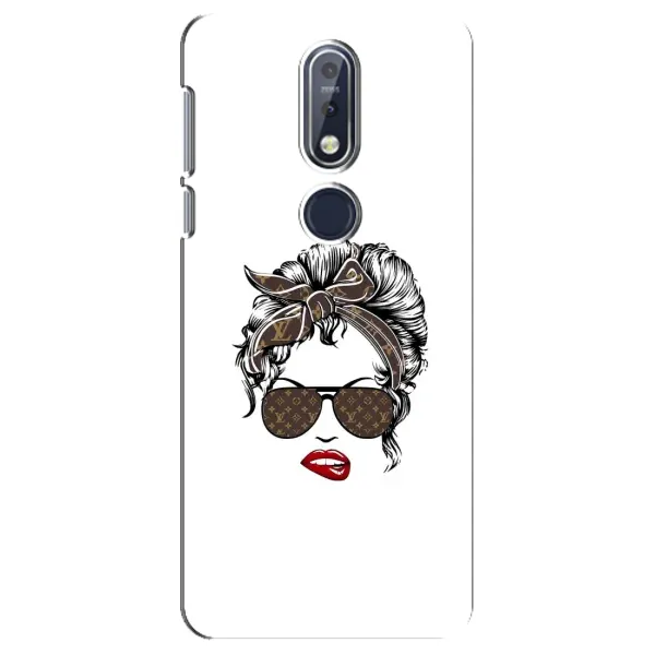 Чохол з принтом «стильна з луі вітон» для Nokia 7.1 (2018)