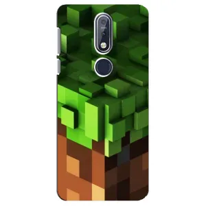 Чохол Майнкрафт на Nokia 7 2018, 7.1 (AlphaPrint) Minecraft (текстура Майнкрафт)