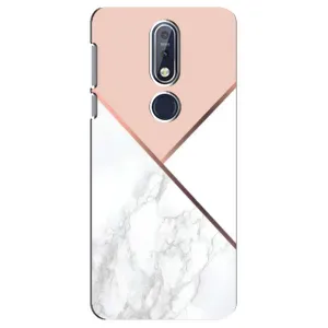 Мраморний чехол на Nokia 7 2018, 7.1 (VPrint) (Тройний мрамор)