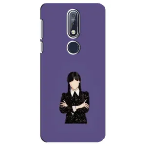 Чохли Венсдей на Nokia 7 2018, 7.1 Уенсдей (AlphaPrint) (Венздей у чорному)