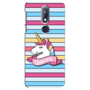 Чехол для Нокиа 7 2018, 7.1 - (Единорожки - Новинки) (AlphaPrint) (Unicorn)